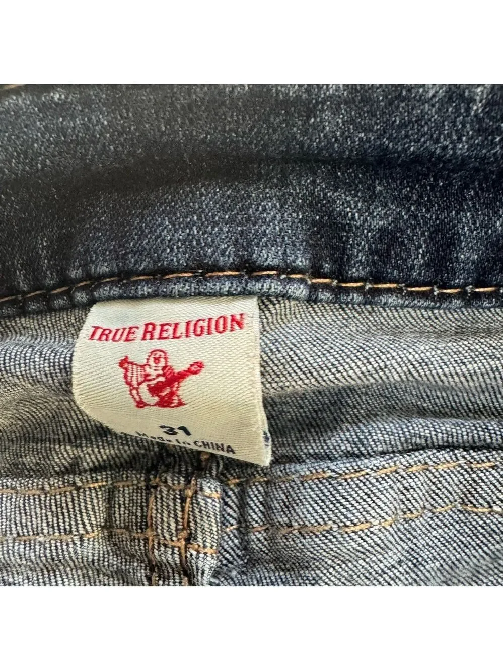 True Religion Billie Mid Rise Women's Straight Leg Jeans SZ 31 - Picture 6 of 12